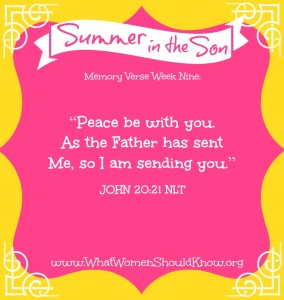 Summer in the Son Memory Verse Week 9